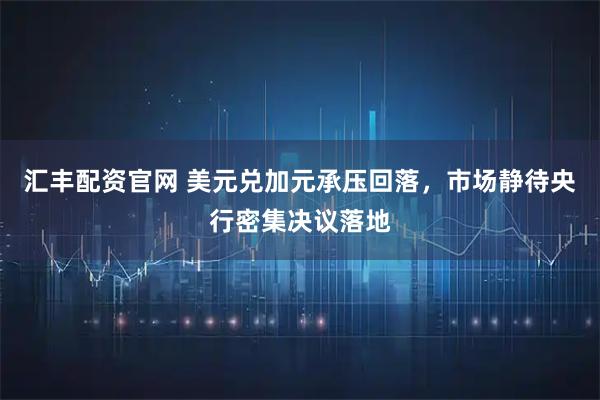 汇丰配资官网 美元兑加元承压回落,市场静待央行密集决议落地