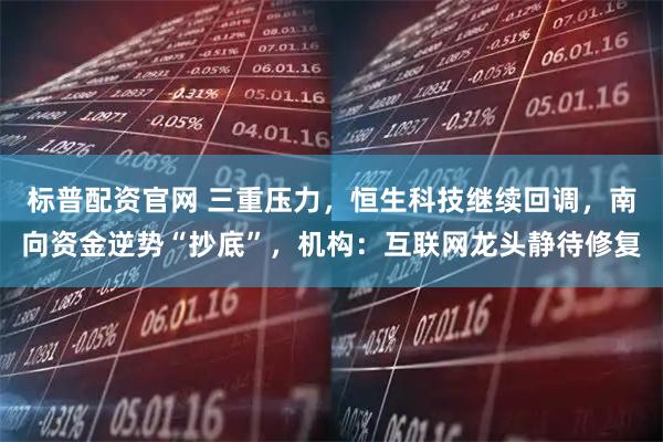 标普配资官网 三重压力,恒生科技继续回调,南向资金逆势“抄底”,机构:互联网龙头静待修复